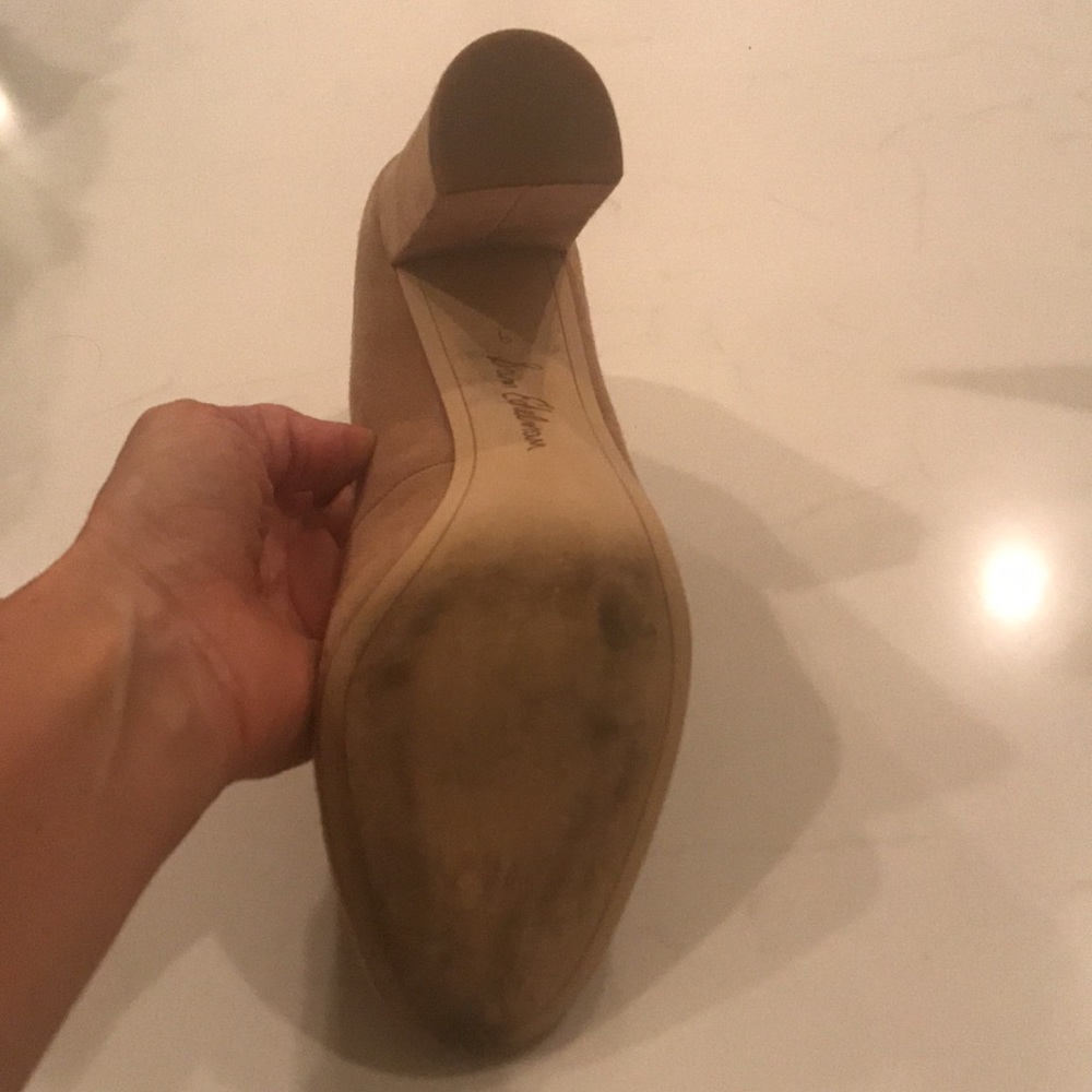 Sam Edelman suade thick heels size 9 - Picture 4 of 6